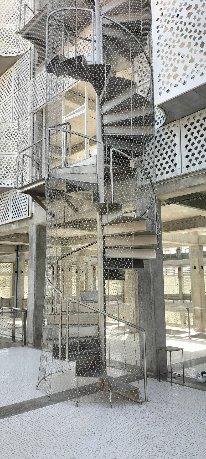 Stair tower safety nets, Third Space, Udaipur